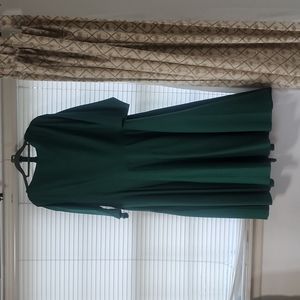 Unique Vintage 3X low back green dress